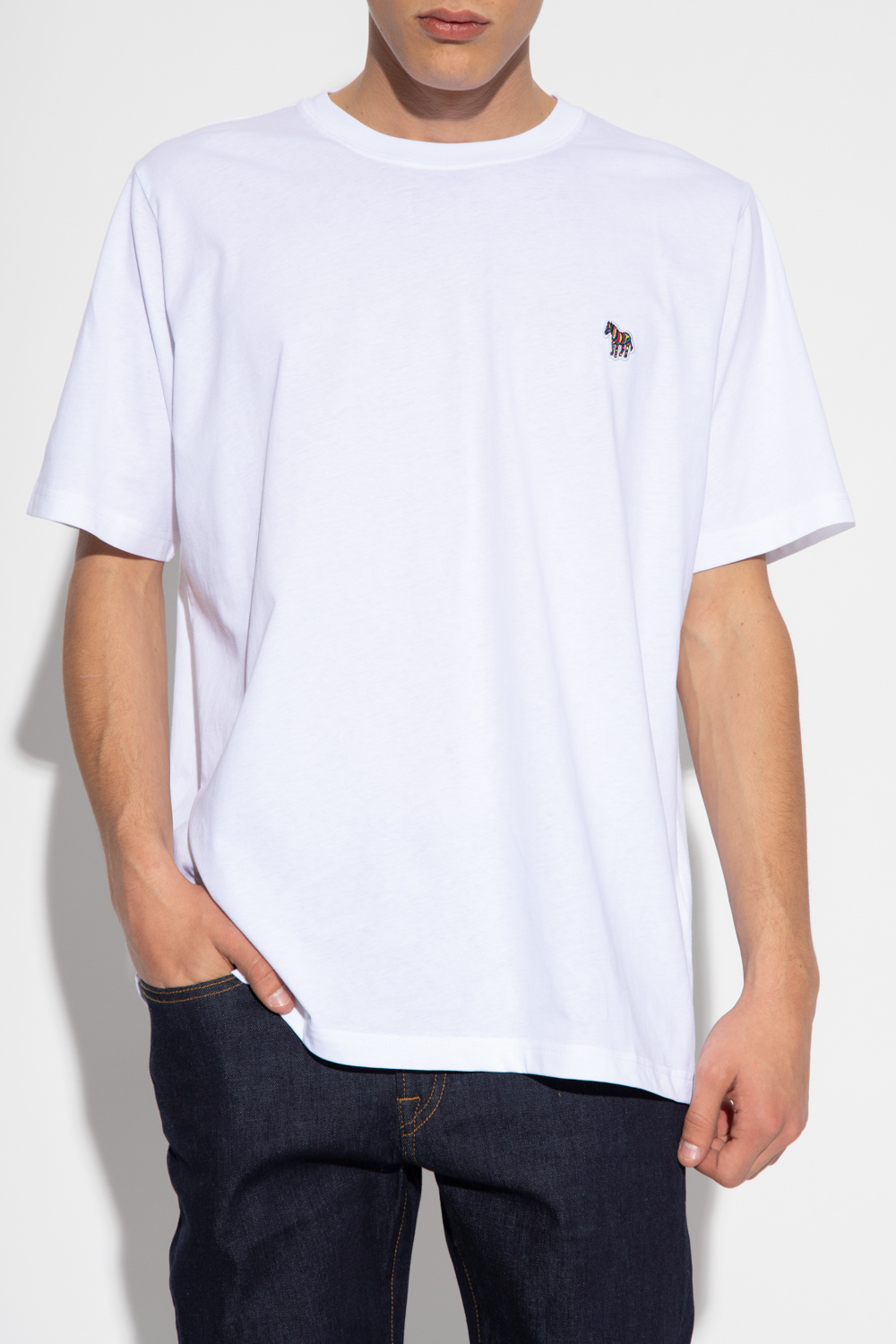 White T-shirt with patch PS Paul Smith - Vitkac Canada